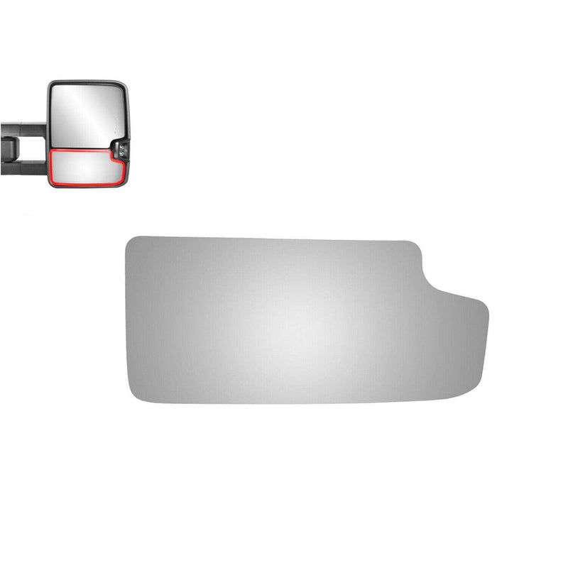 WLLW Mirror Glass fit for Chevy GMC C/K Pickup Tahoe Blazer Silverado Sierra Yukon Avalanche Escalade Passenger Side (Lower Convex) - Image 1